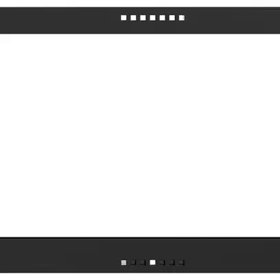 Plaque frontale EDIZIOdue pour KNX-Panel 7" noir 