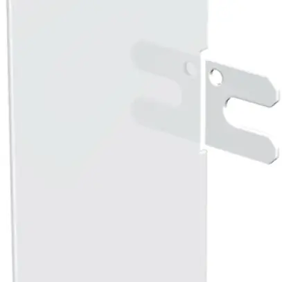 Plaque de fermeture Bettermann LKM 60×150mm zingué blanc pur 