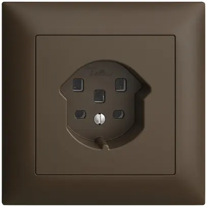 Prise ENC EDIZIOdue T25 16A coffee, avec bornes enf. 