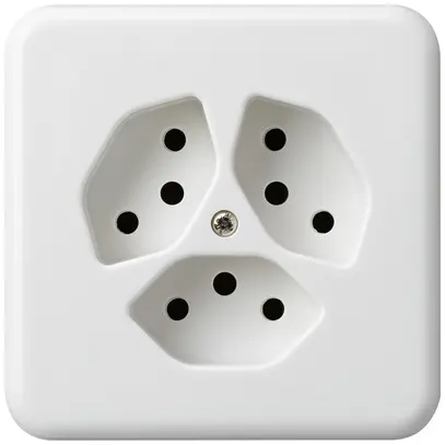 Presa INC basico 3×tipo 13 bianco per BOMI 