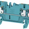 Morsetto di passaggio Weidmüller A3C PUSH IN 1.5mm² 3 contatti TS35 blu 