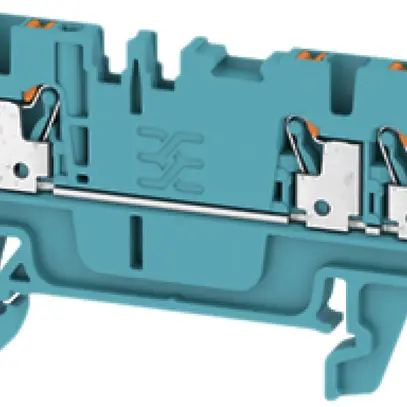 Morsetto di passaggio Weidmüller A3C PUSH IN 1.5mm² 3 contatti TS35 blu 
