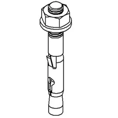 Bullone di ancoraggio Niedax M6×40mm acciaio zincato per elettrolisi 