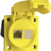 Scatola INS 1×RJ45 IP67 con cop. IDC, cat. 6a, blindato, giallo 