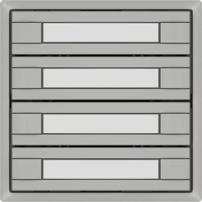 Pulsante universale EDIZIO.liv UNI SNAPFIX® s.LED 4× com.2T targ.grc 