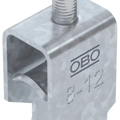 Brida rapida BET 2056 piede a H metallo 8…12mm 1×cavo acciaio Zn-cal-im 