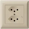 UP-Steckdose kallysto.line 2×T13/1 beige 