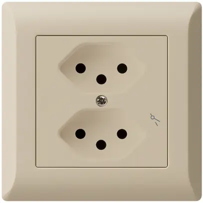 Prise ENC kallysto.line 2×T13 beige 