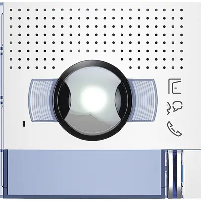 Façade pour module haut-parleur/caméra de porte 96° Sfera avec 1 bouton blanc 