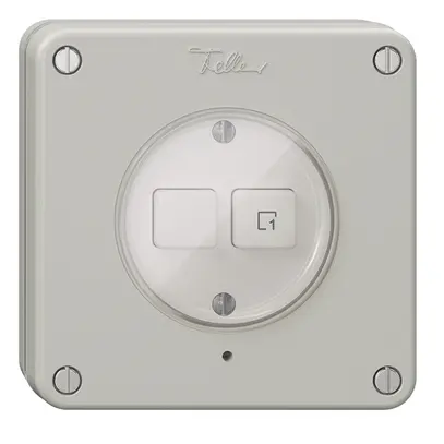 Interrupteur ENC 1K/2T scène NEVO Wiser gris clair 