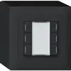 Poussoir AP kallysto KNX 6×noir LED RGB s/e-link 