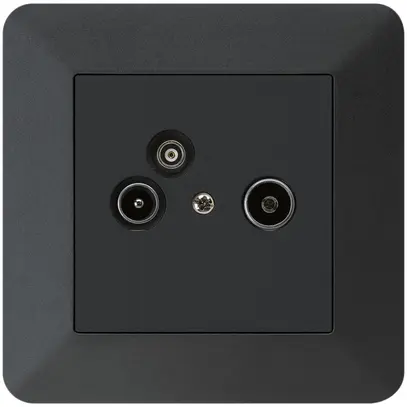 Prise pour antenne ENC R/TV/données kallysto.trend 2GHz 11db noir 