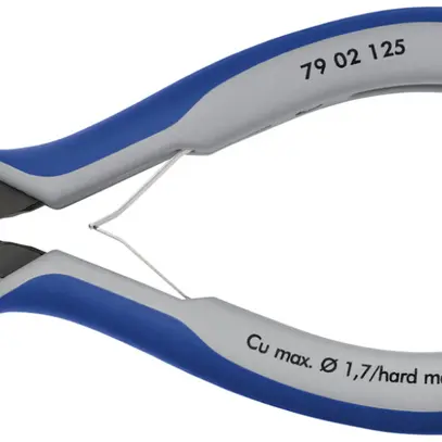 Seitenschneider KNIPEX 125mm, 64HRC, Ø0.2…1.7mm/Ø0.8mm 
