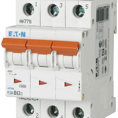 Disgiuntore ETN 63A, 3P, D 10kA 