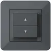 Interruttore per tapparelle INC kallysto.trend con 2 tasti di comando antracite 