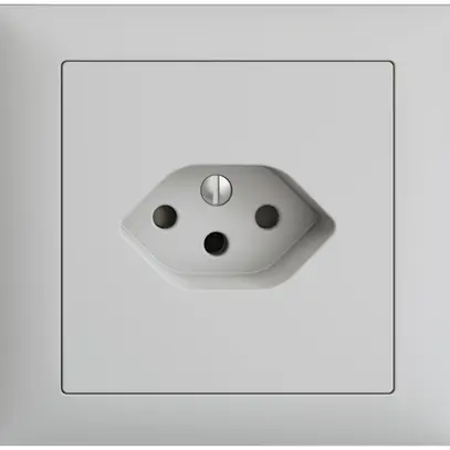 Presa INS EDIZIOdue T13 FKE grigio chiaro 