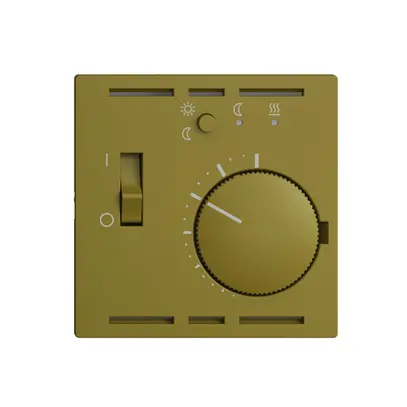 Thermostat d'ambiance ENC EDIZIOdue olive avec sonde et horloge 