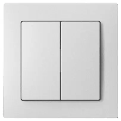 Kit de recouvrement SIDUS pour inter.& contact à poussoir anthracite 