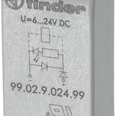 Modulo antidisturbo Finder varistore +LED 110…240VAC grigiro 