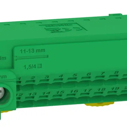 Morsetto di terra SE Resi9 CX/Pragma Plus per 24 connessioni 