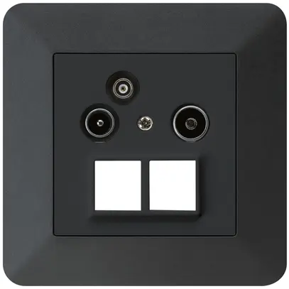 UP-Antennendose R/TV-Daten HMS kallysto.trend 19dB schwarz 