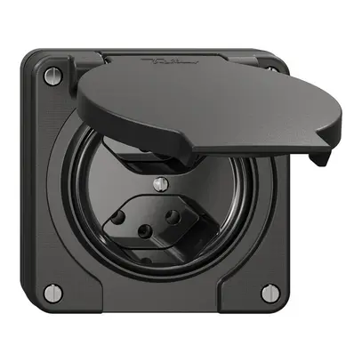 Prise NUP NEVO, 2×T13, IP21, noir 