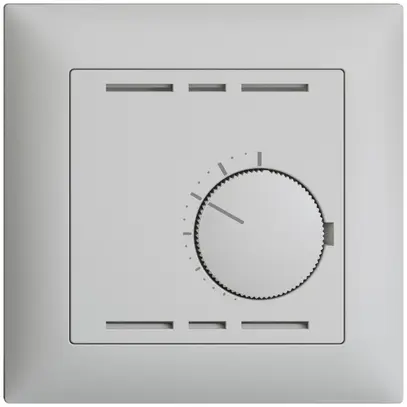 Thermostat d'ambiance ENC EDIZIOdue gris clair, sans interrupteur 