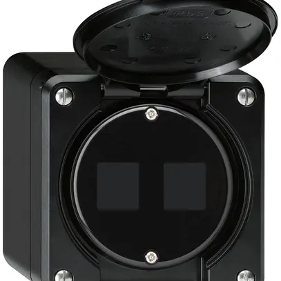 Kit di montaggio AP robusto HMS IP55 nero per 2×modulo 