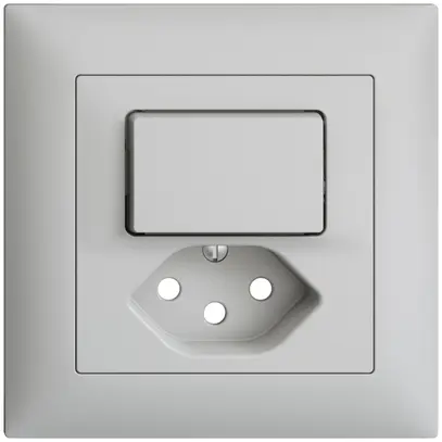 Kit frontale EDIZIOdue grigio chiaro 88×88mm T13 