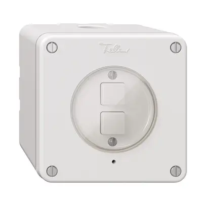 Pulsante KNX NAP 2× NEVO RGB con sensore di temperatura bianco 