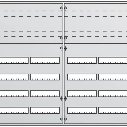 Tableau de dist. ENC ABB 6r/288PLE IP31, avec porte 
