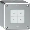 Interruttore per tapparelle AP robusto IP55 alluminio con 4 tasti di comando 