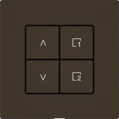 Stazione sec.tapparelle EDIZIO.liv Wiser SNAPFIX® 1 scena 4 tasti WLAN ma 