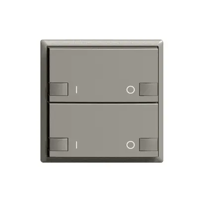 Poussoir ZEP 2c/2t ON-OFF station princ. EDIZIOdue gris foncé 