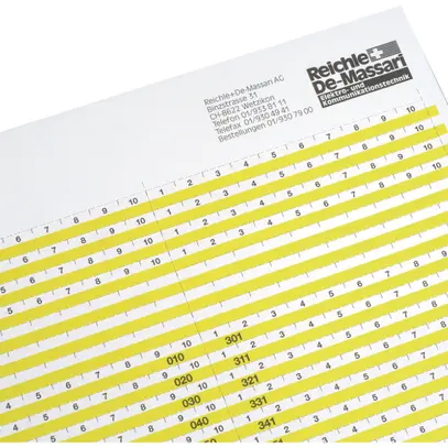 Bande indicatrice R&M VS Modular 1…600 blanc 