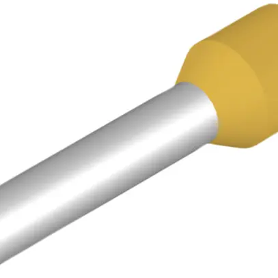 Embout de câble Weidmüller H isolé 6mm² 18mm jaune DIN en vrac 