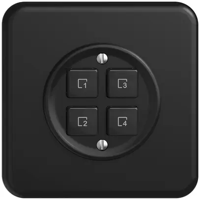 Poussoir scène ENC 4 scènes/4T WLAN Sdue Wiser noir 