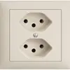 Prise INC EDIZIOdue 2×T13 FKE crema 