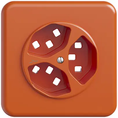 Kit frontal ENC STANDARDdue 3×T23 1×séparé, 90×90mm, orange 