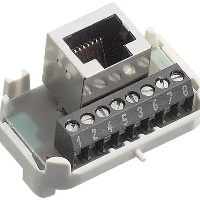 Intérieur cat.5 R&M 1×RJ45/s 8P bornes à vis, swissline 