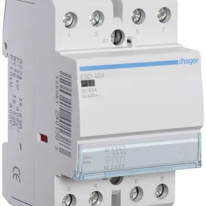 Contacteur AMD Hager 24VAC 0 fermeur 4 ouvreur 63A 3UM 