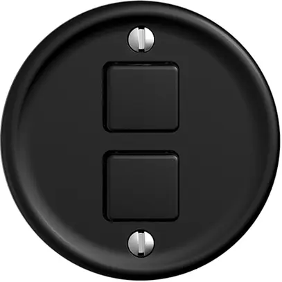 Kit de recouvrement STANDARDdue pour poussoirs 2×, Ø50mm, noir 