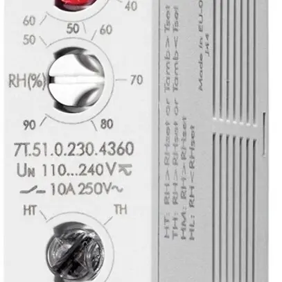 Termostato/igrostato multifunzionale Finder 1 chiusura 10A 230V 10…60°C 