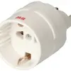 Spina d'adattazione 3L T12 bianco accoppiamento: D/F/B, con fusibile 10A 