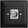 Prise de raccordement XLR avec fiche EDIZIOdue noir 