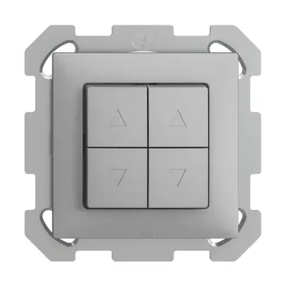 Pulsante per tapparella INC EDIZIOdue FM silver 2 canali 