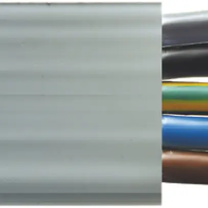 Cavo piatto Woertz 5×16mm² senza alogeni grigio UV B2ca Una lunghezza