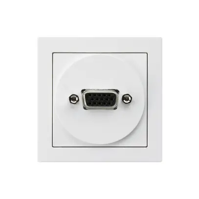 Presa di raccordo kallysto A VGA bianco con raccordo a vite 