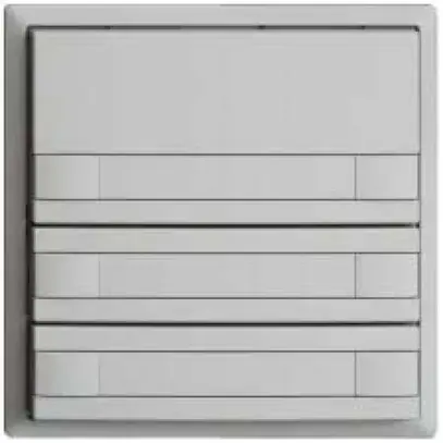 Pulsante KNX RGB EDUE, 250mW, s.LED, c.inserto carta, 6×pulsante, 1×tasto, grc 