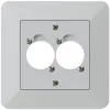 UP-Montageset für 2 XLR hellgrau kallysto.trend 